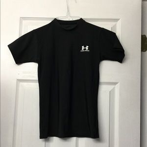 Boys youth black short sleeve Under Armour t-shirt